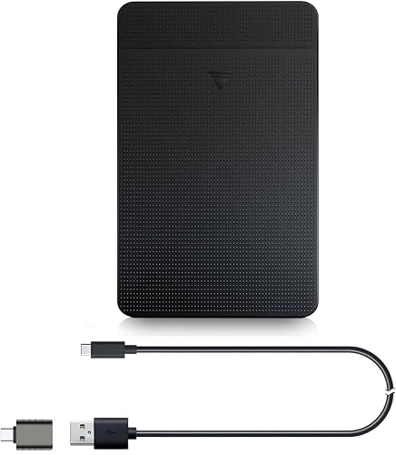 Ezekers 500GB USB 3.0 USB C External Hard Drive – Ultra Fast & Slim Portable HDD Storage for PC, MacBook, Laptop, Xbox One and PS4, Black