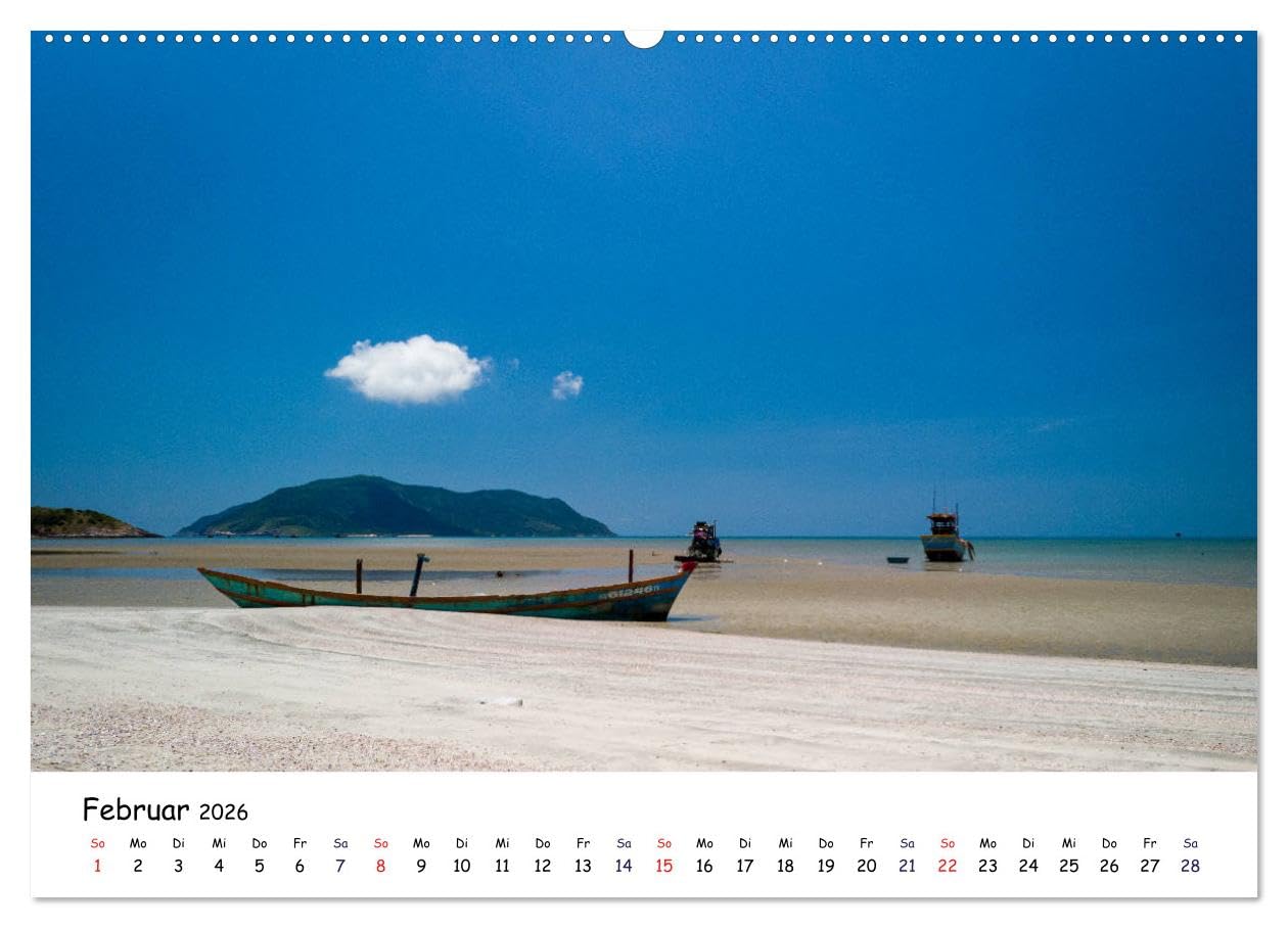 Vietnam aus der Luft (hochwertiger Premium Wandkalender 2026 DIN A2 quer), Kunstdruck in Hochglanz: Mit der Drohne unterwegs in Vietnam (CALVENDO Orte)