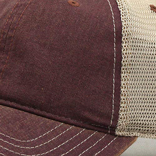 Image of The Vintage Year Distressed Cotton Unstructured Soft Mesh Breathable Adjustable Dirty Wash Dad Hat Trucker Baseball Cap