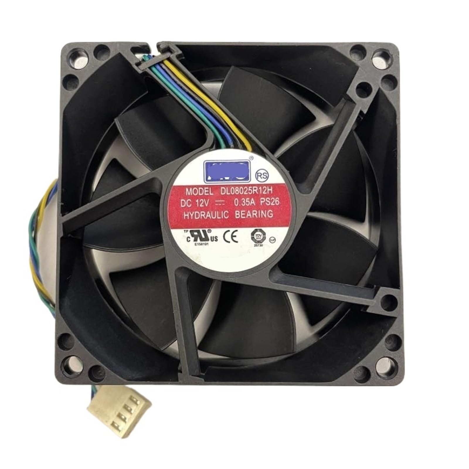YMUGUEGH DL08025R12H cooling fan 12V 0.50A 4pins 80x80x25mm fan