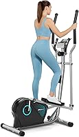 THERUN Ultra-Quiet Elliptical Machine for Home - 6KG Flywheel, 16 Resistance Levels, Pulse Sensor & LCD Monitor