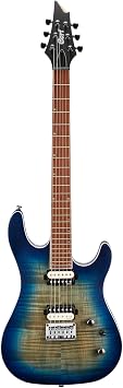 Cort KX300OPCB KX Series Electric Guitar, Open Pore Cobalt Burst