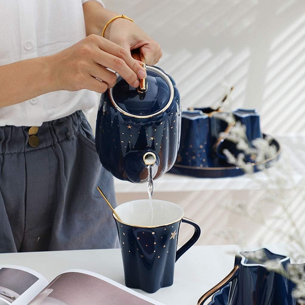 Nordic Teapot & Coffee Cup Set with Tray – Ideal for Coffee, Milk & Flower Tea