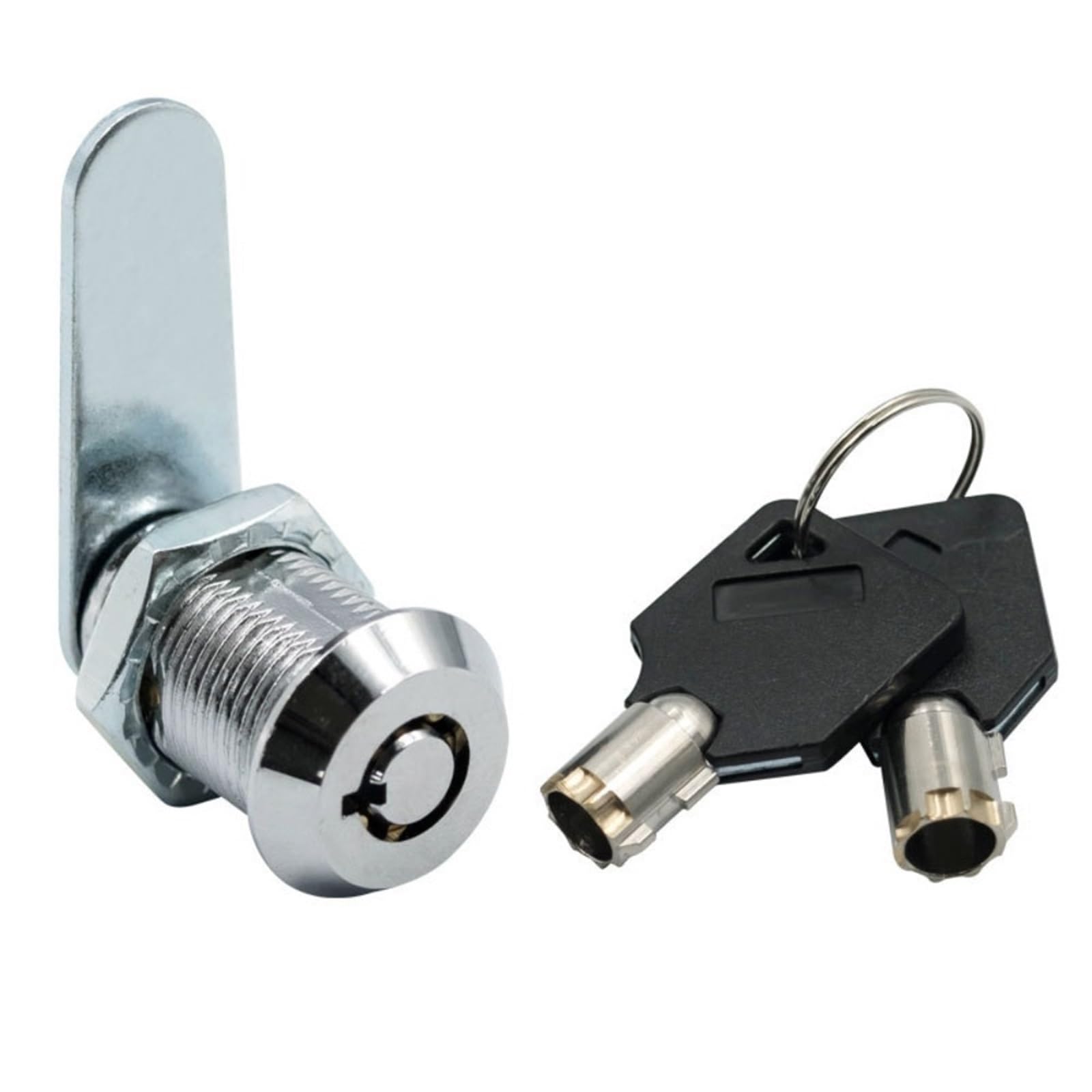 Dsfihjo 30Mm Key Universal Mailbox Lock Cylinder Safe Cam Lock Mailbox Locker File Metal Cabinet Mechanical Tongue Power Distribution Box Replacement +2 Keys(30Mm Key Universal)