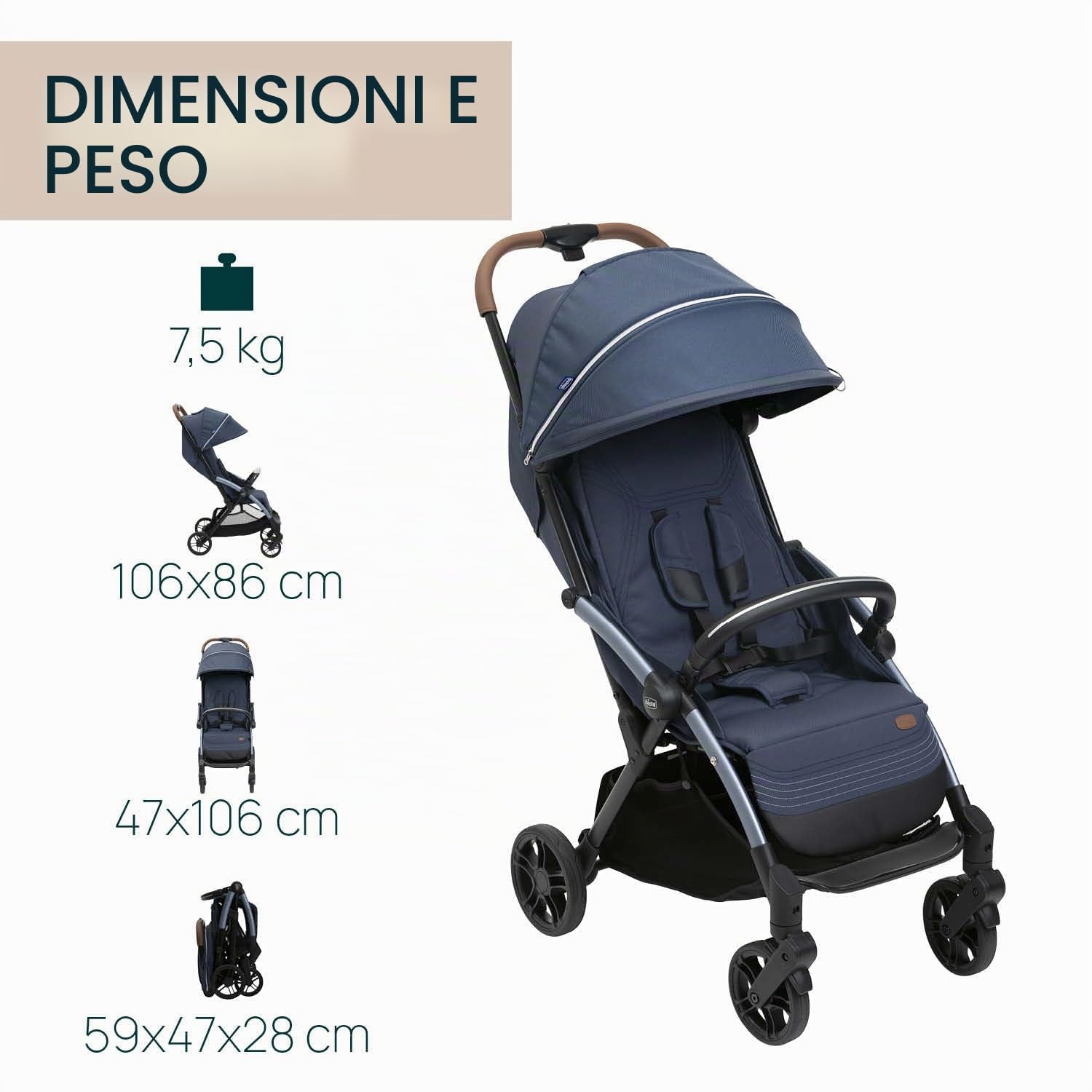 Passeggino Goody Xplus Radiant Blue