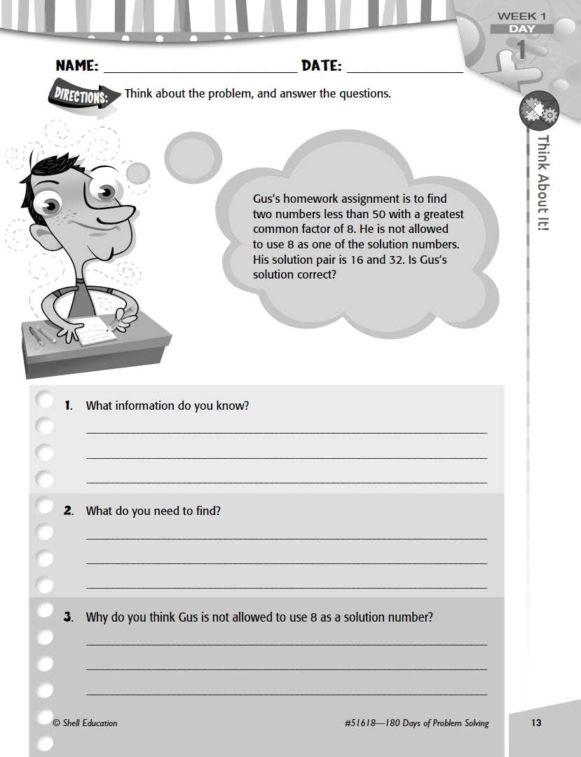 180 Days of Problem Solving for Sixth Grade - Build Math Fluency with this 6th Grade Math Workbook (180 Days of Practice) - Image 5