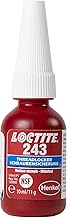 LOCTITE 243 Threadlocker, Universal adhesive for Securing Screws, Medium-Strength thread lock for Metal Threads, Liquid Glue for Use on Pumps, Gearboxes and More, 1x10ml