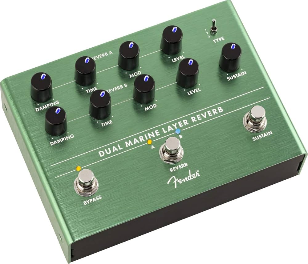 ギター Fender MARINE LAYER REVERB Pedal Marine Layer Reverb Fender : Amazon.com.br