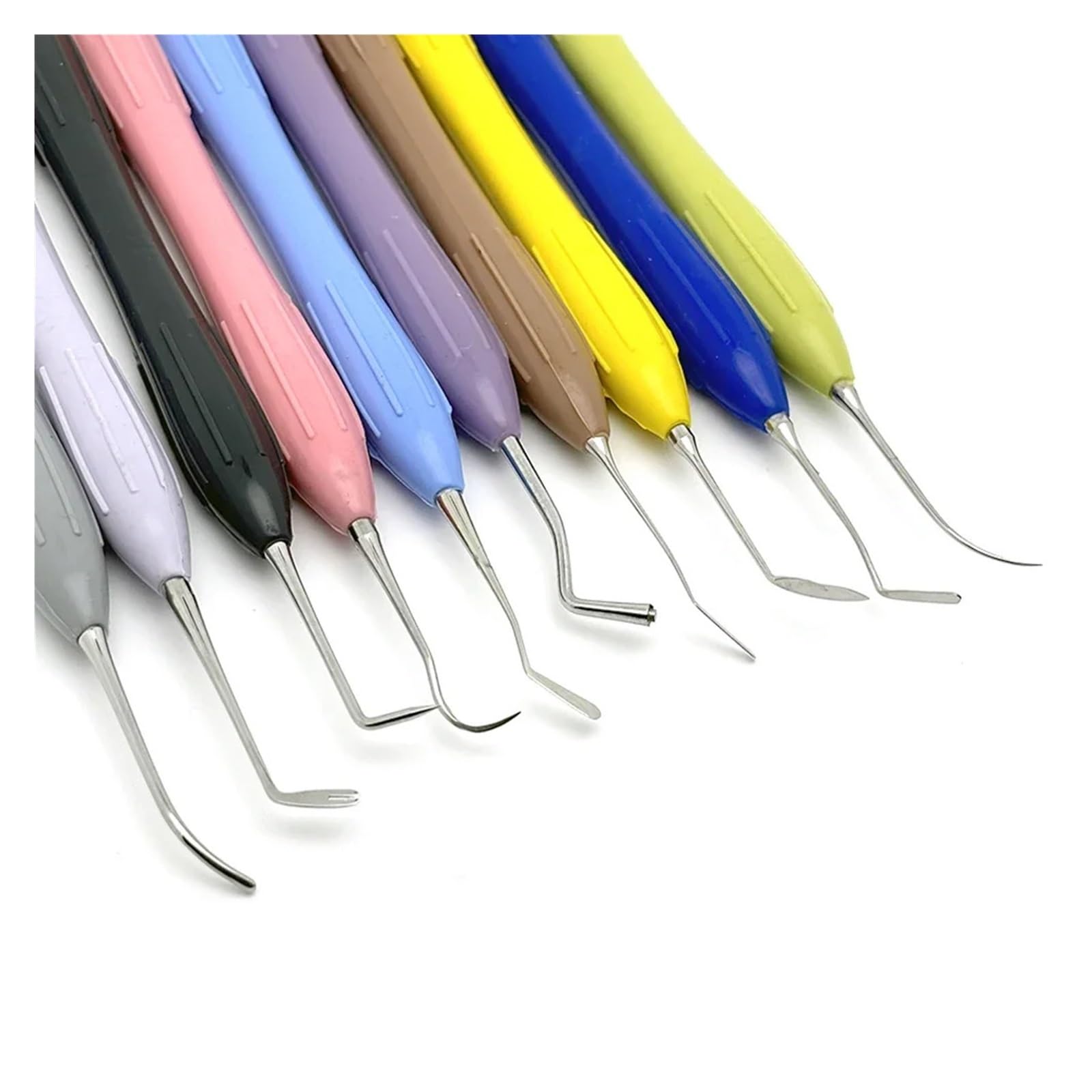 Kit di 10 strumenti for otturazioni in resina composita dentale con manico in silicone for otturazioni dentali, restauri odontoiatrici(Only tool)