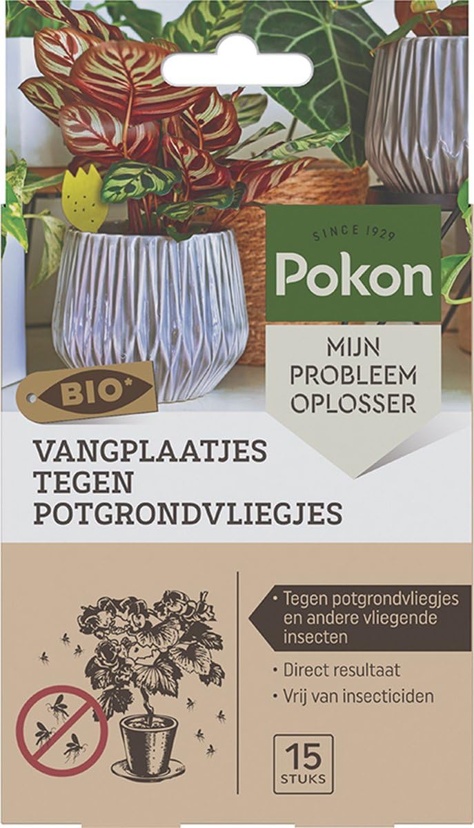 Pokon Nematoden gegen Trauermücken + Gelbtafeln - Komplettset zur Bekämpfung - Für mehr als 10 Pflanzen & 15 Bio Fangbilder - Gegen Larven & Fliegen