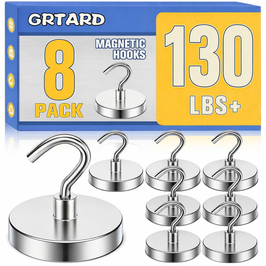 Heavy Duty Magnetic Hooks - 20 Pack -12 Heavy Duty Magnetic Hooks - 20 Pack -12
