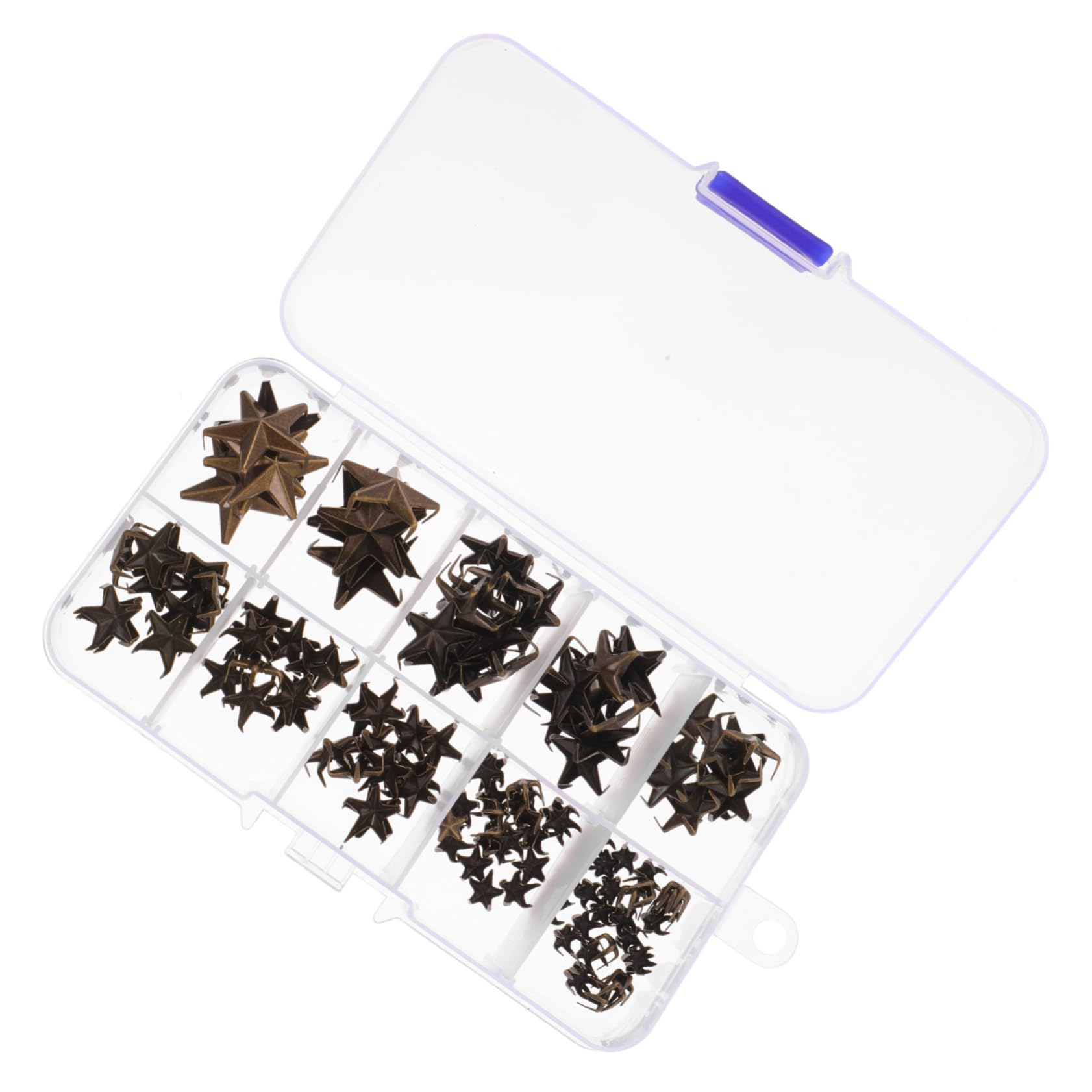 NUOBESTY 4 Juegos De Remaches De Estrella De Fácil Instalación Remaches Metálicos Para Ropa Bolsos Accesorios De Moda 150 Piezas X 4