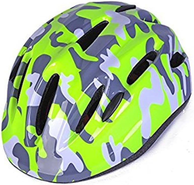 Camouflage Multi-spot Kids Safety Protective Skateboard Bike Skating Helmet Comfortable Adjustable Toddler Teens Youth Girls Boys Cycling Rollerblading Scooters 3-5 5-8 Years