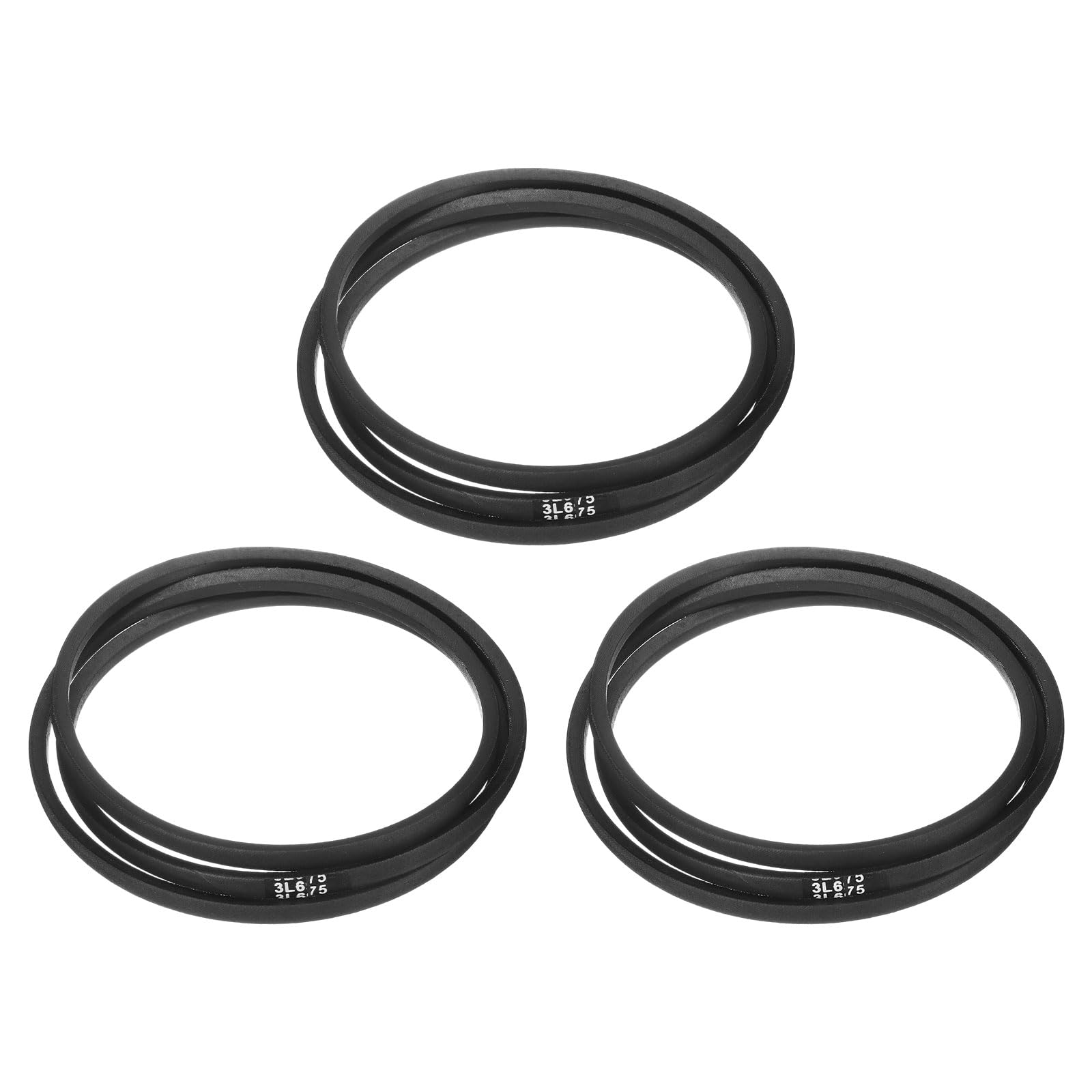 uxcell 3L240 Classic Wrapped Rubber V-Belt, 24"(610mm) Outside Circumference, 3L Profile V Belt 3/8" Width 7/32" Height — view 166