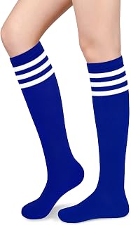 Womens Knee High Socks for Women Knee Socks for Women Long Sock Woman Striped High Sock Athletic Halloween Accessories