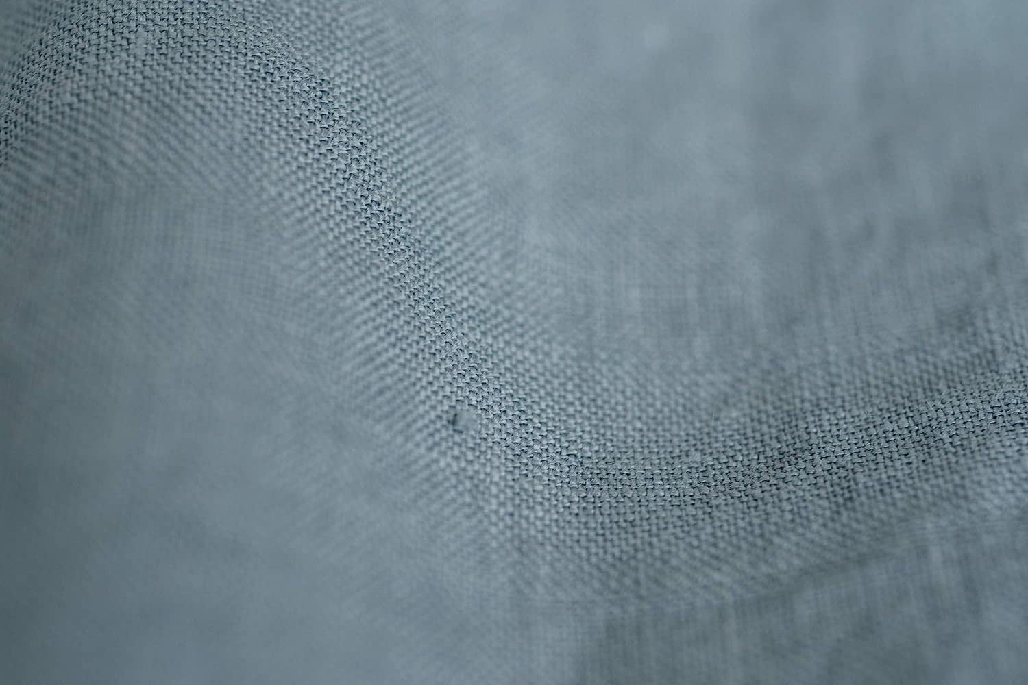 Bettwäsche set aus 100% Stonewashed Leinen in Grau Blau I Sets enthalten 1 Deckenbezug 135x200 cm und 1 Kissenbezug 40x80 cm I Deckenbezug mit Reißverschluss, Kissenbezüge mit Umschlagverschluss