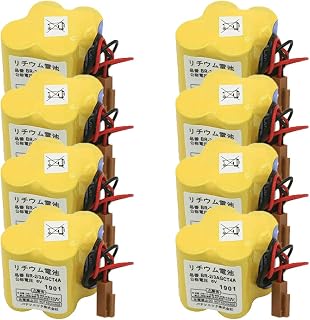 RUNAAJA (8-Pack) BR-2/3AGCT4A 6V 4400mAh Replacement Battery for CUSTOM-107 SHS749 ALIT0138 LIT0138