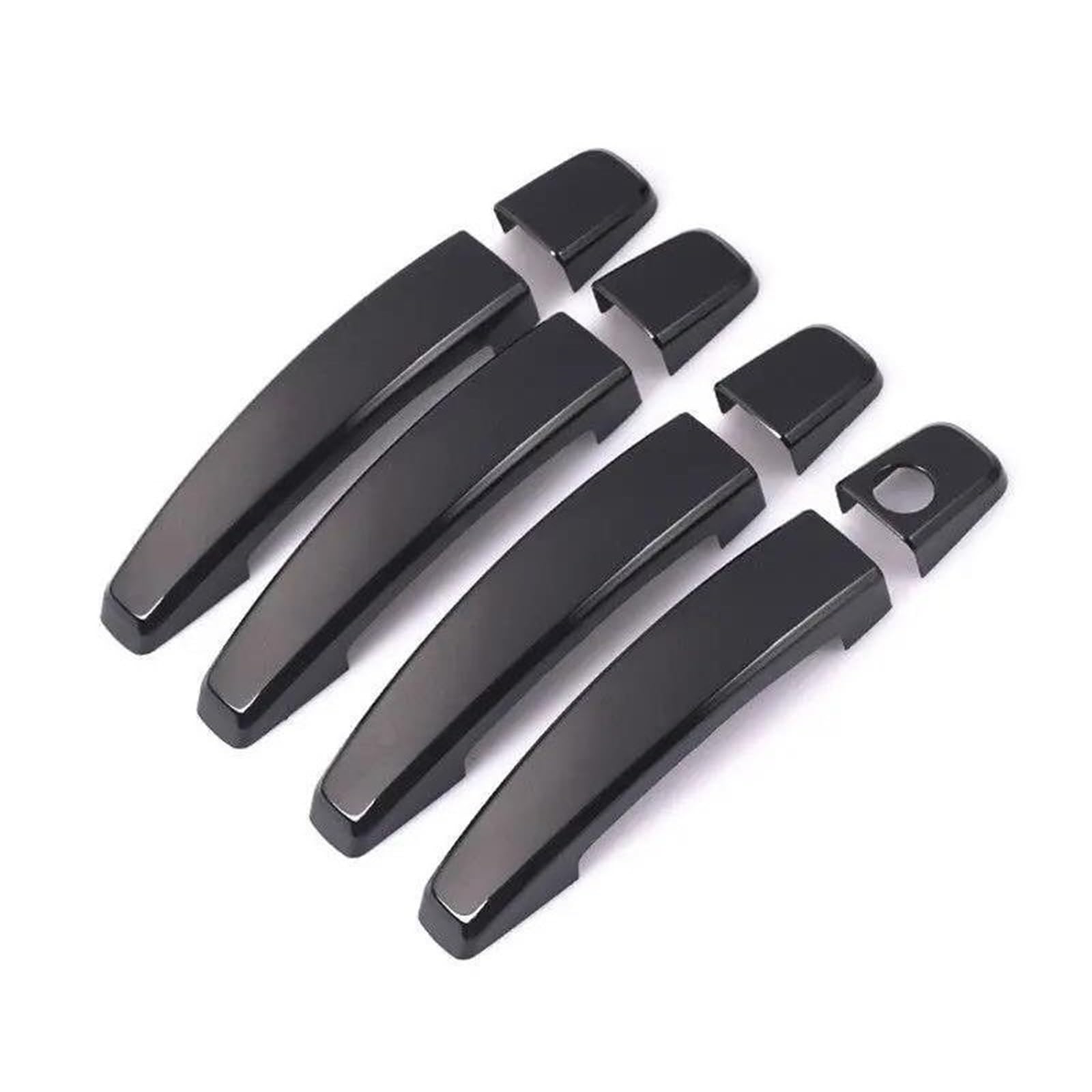 JTWMTY for Opel for Mokka X 2012 2013 2014 2015 2016 2017 for Vauxhall Chrome Gloss Black Car Door Handle Cover Parts(Black)