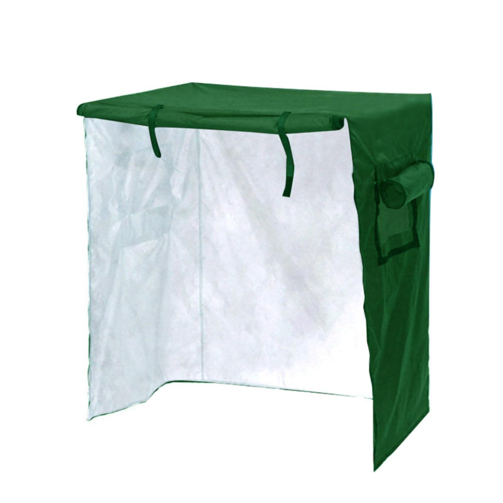 Colcolo Copertura Impermeabile per Gabbia da Esterno Copri Gabbia Parrocchetti Rivestimento Antivento Tessuto Oxford 210D Pannello Regolabile Finestra a Rete, Dark Green, 190T