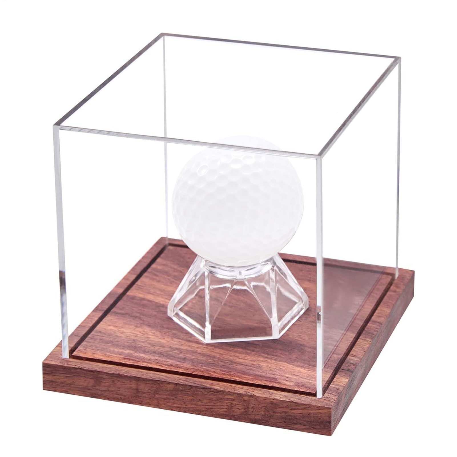 Escaparate para pelotas de golf, transparente, organizador de pelotas de golf, protección contra el polvo, para salón, estudio