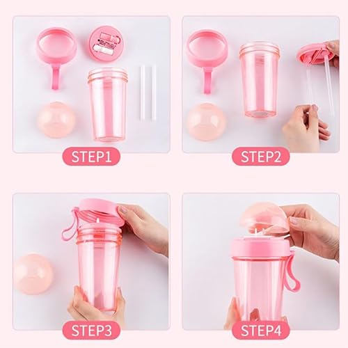 Miniatura 6 de 3 bebidas, 1 taza, 2024 New Wescup - 3 bebidas en 1 taza, 42020.3 fl oz Tres bebidas, una taza de agua creativa, taza que tiene 3 bebidas en una