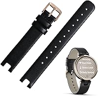 Vista 1 de Miimall Correa de reloj de cuero compatible con Garmin Lily Smartwatch correa, correa de reloj de repuesto de liberación rápida, correa ajustable