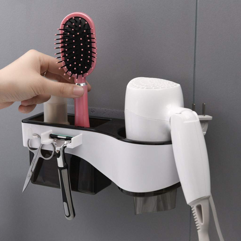 Secador de Pelo Creativo Estante-Soporte para secador de Pelo Organizador de Herramientas para el Cuidado del Cabello Suministros de baño Accesorios Bandeja Soporte Almacenamiento