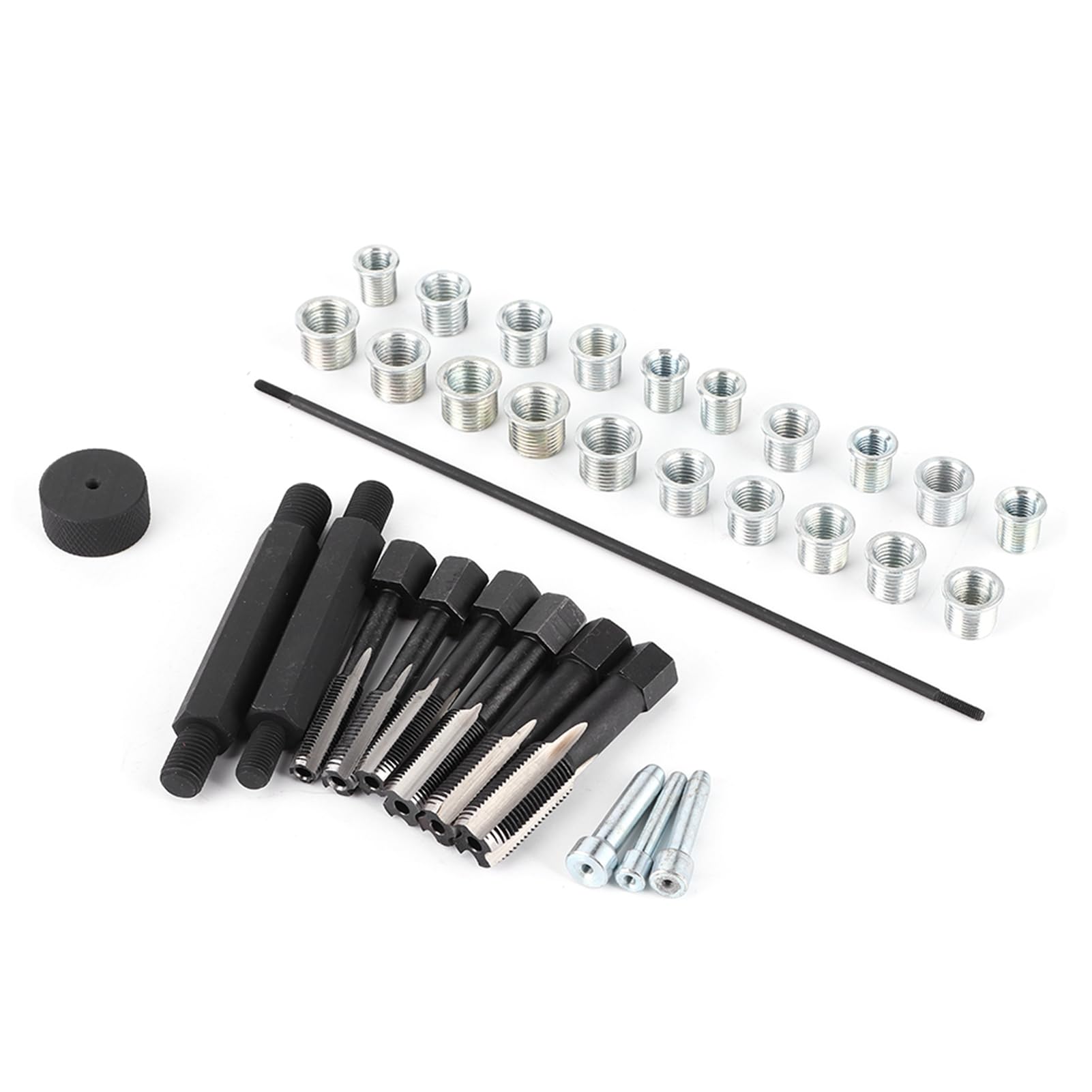 Kit de Reparación de Bujías Incandescentes, 33 Piezas, Grifo de Reparación de Roscas, Juego de Herramientas