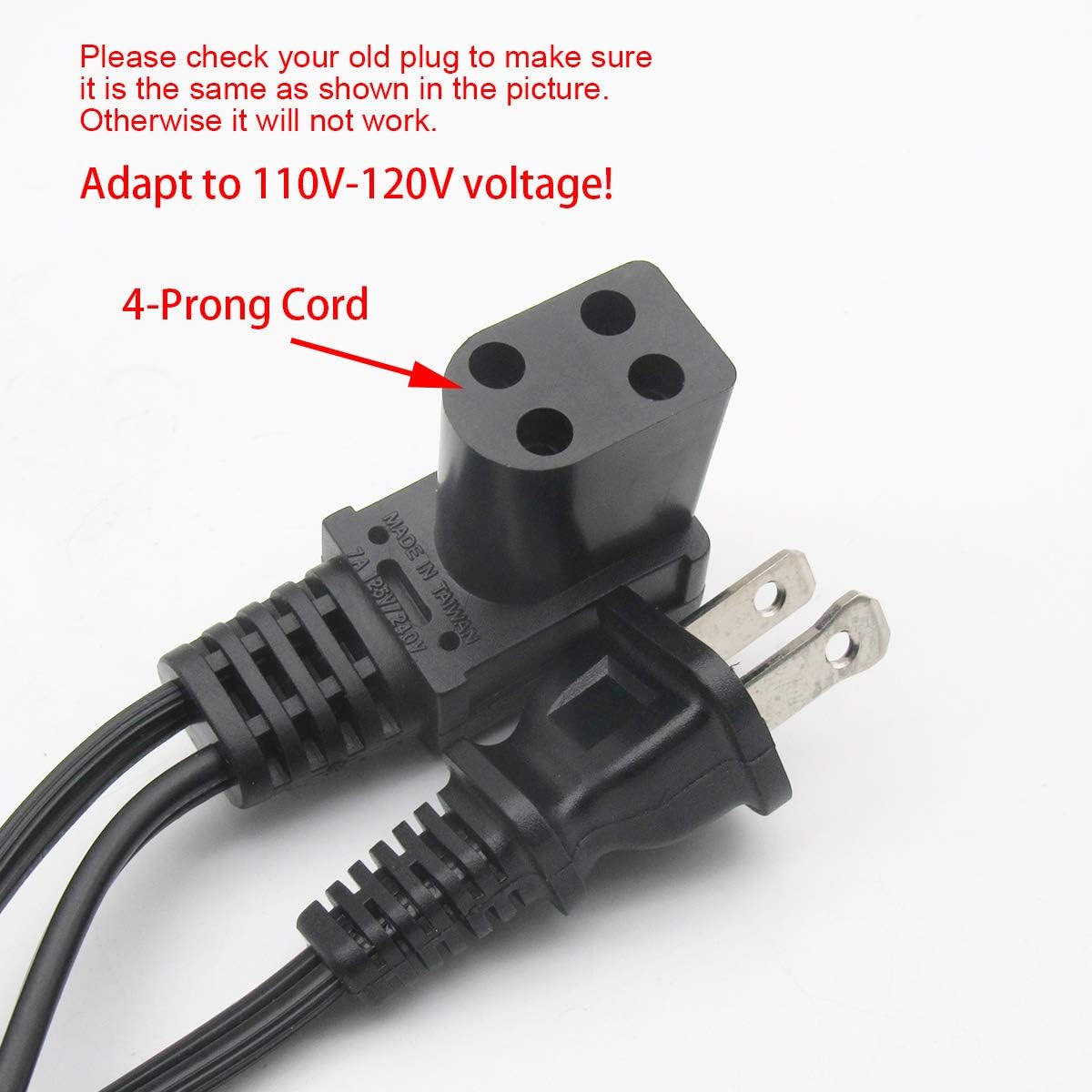 CKPSMS Brand - 1PCS #618811-005 110V Foot Pedal Control FIT for Singer 609,620,625,626,628,629,635,636,638 4 Prong