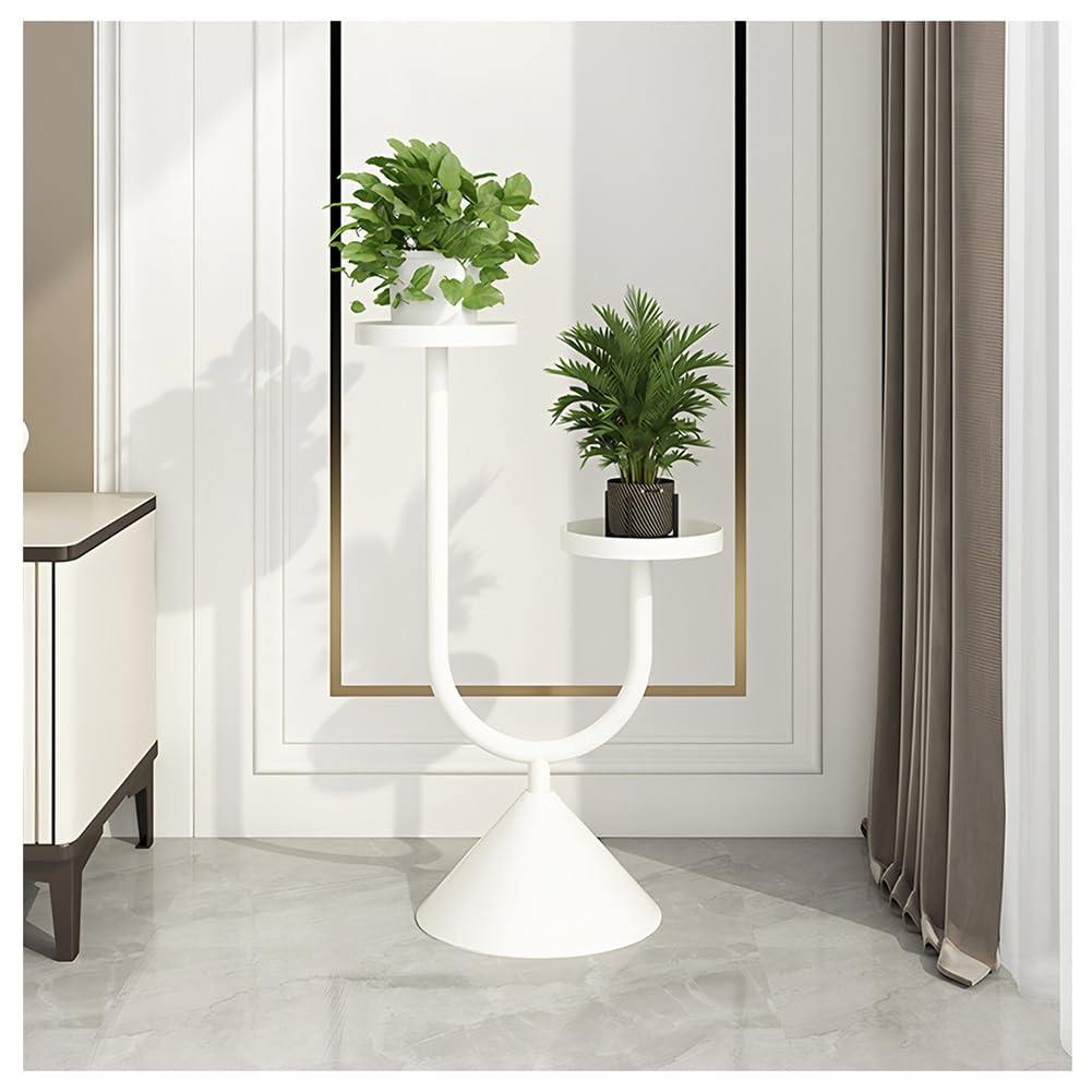 Support à plantes moderne en métal à 2, 3 ou 5 niveaux pour angle et salon