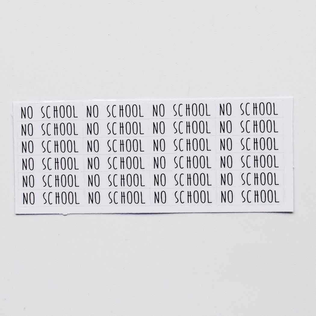 No School Planner Stickers, 120 Clear Teacher Student Header Labels Scrapbooking Crafting Stickers image 3