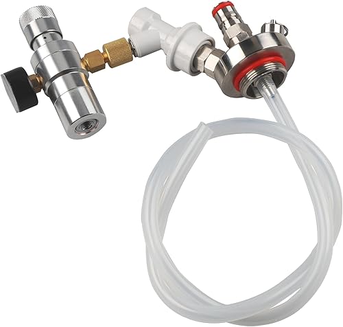 LUCKEG - Mini dispensador de barril de cerveza mini lanza de barril con cargador de barril de cerveza tubo de silicona de 20 pulgadas para elaborar