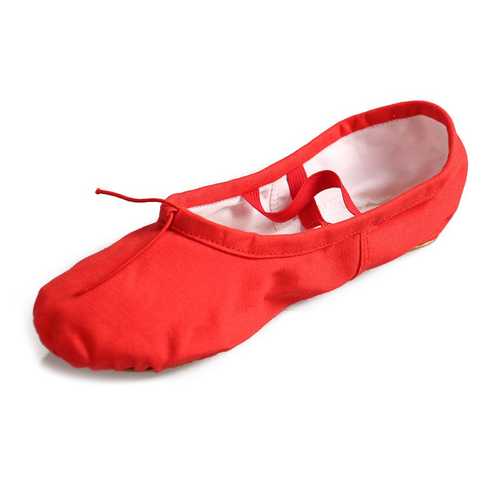 Ballet Canvas Dance Shoes Slipper Yoga Flat Split Sole for Girls,CBC