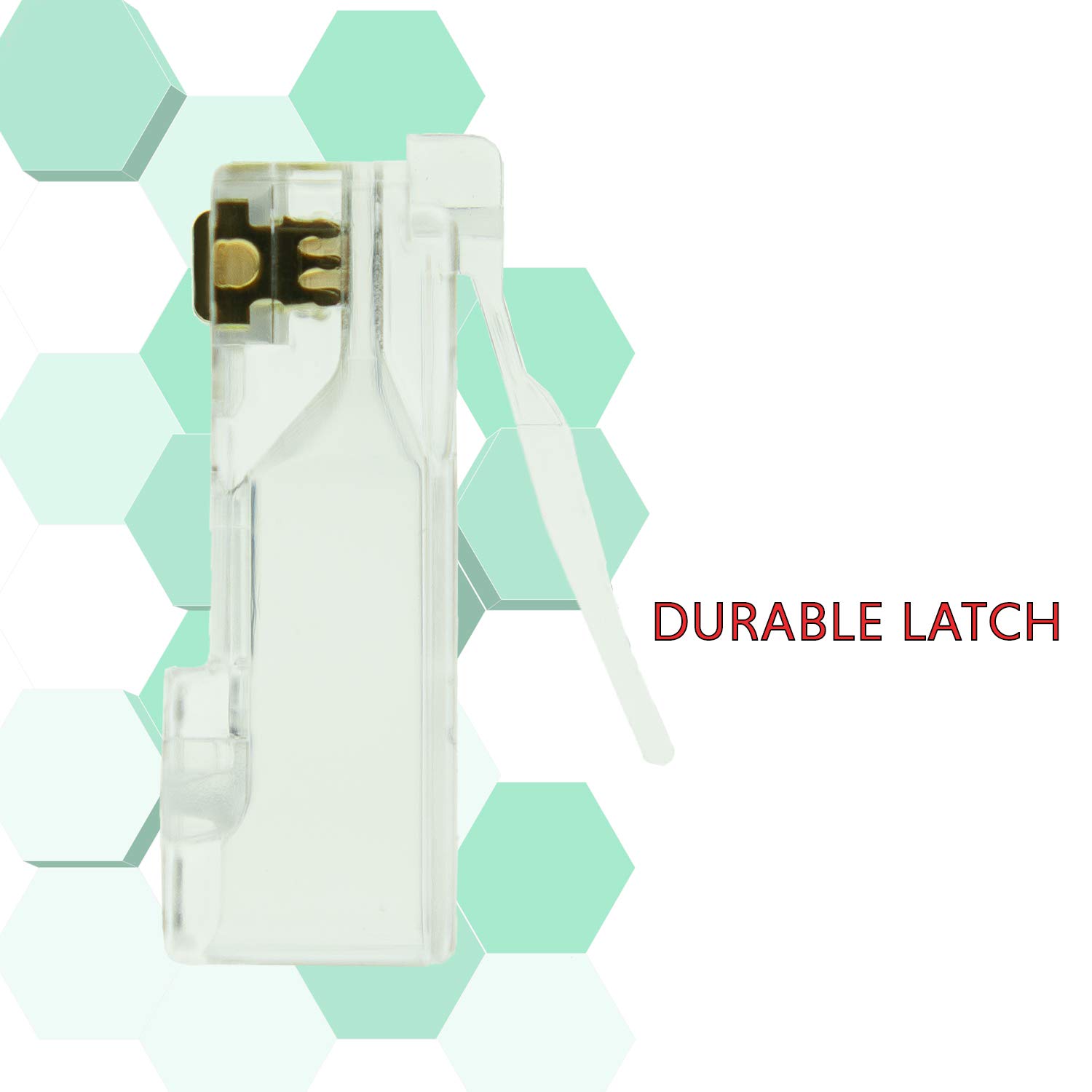 LINKUP - Cat6 RJ45 Easy Pass Thru Connector | Ethernet LAN Internet Jack Adapter | UTP Gigabit Network Round Cable Plug | Low NEXT RL | High Performance | 105 Pack
