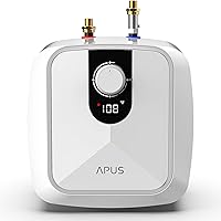 APUS 4 Gallon 1500W Electric Mini Tank Water Heater - Under Sink Instant Hot Water for RV, Kitchen, Bathroom | 110-120V Point of Use