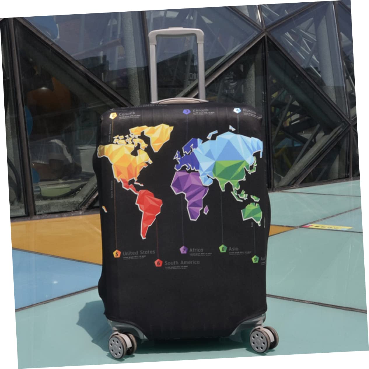 Funda para Maleta de Viaje Talla S Poliéster y Spandex Cremallera Lateral