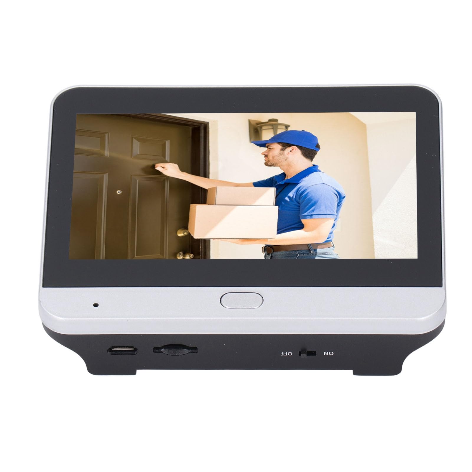 Topiky Visor de Puerta de Vídeo con Pantalla de 4,3 Pulgadas, Cámara de Mirilla para Puerta de Apartamento, Timbre con Visor de Mirilla Digital, Cámara de Timbre de Vídeo de 2MP 1080p