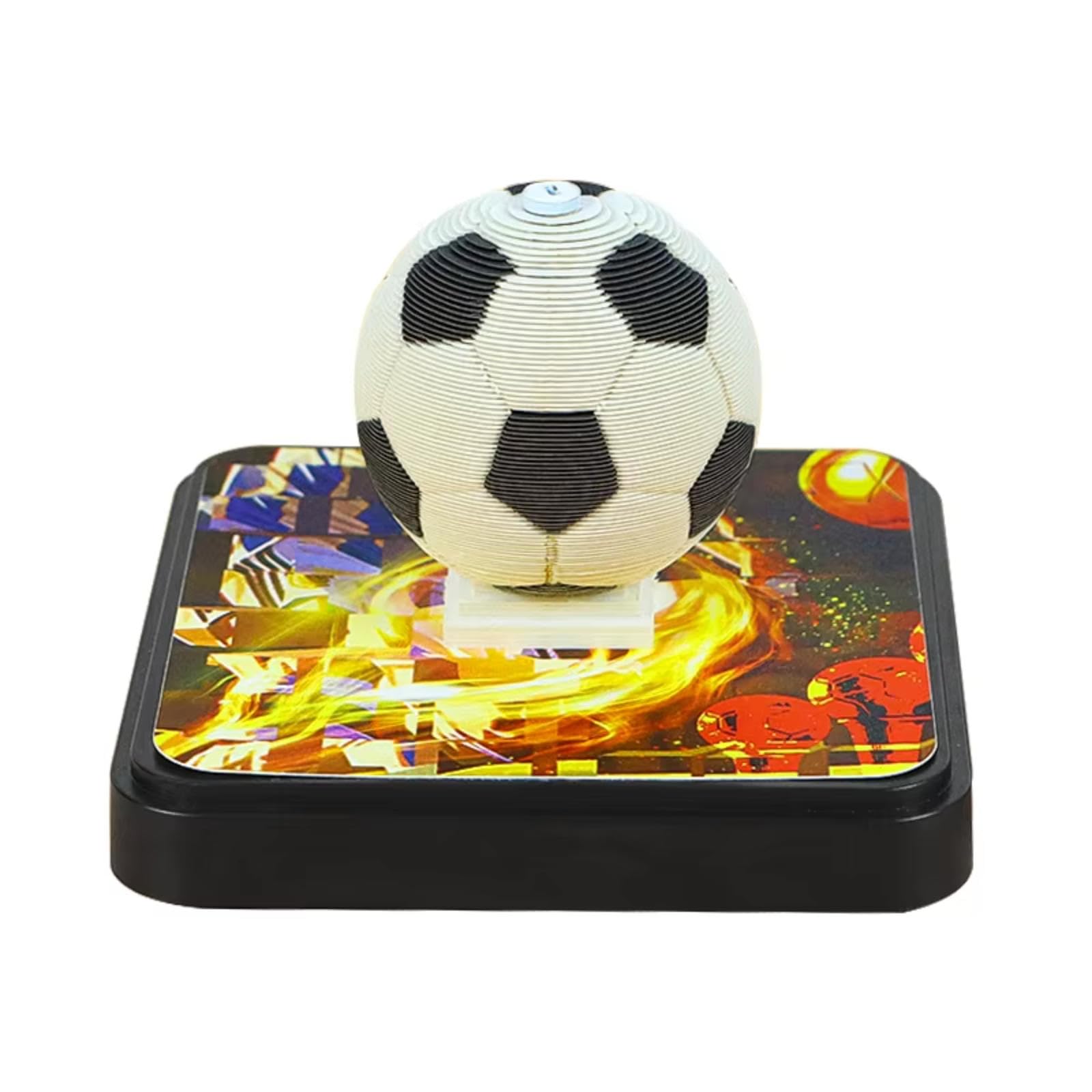 3D Kalender, 3D Fußballkalender 2026 DIY Papierschnitzerei Schreibtisch-Notizblock