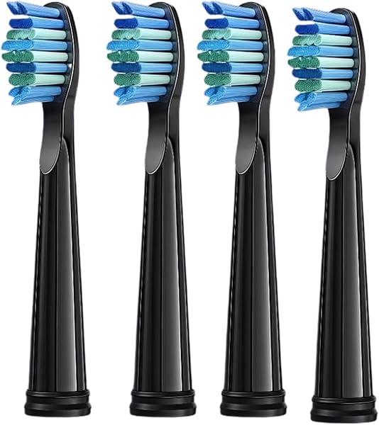 電動歯ブラシ 歯ブラシヘッドに代わるATMOKO HP126A(ブラック4個)対応 - 1