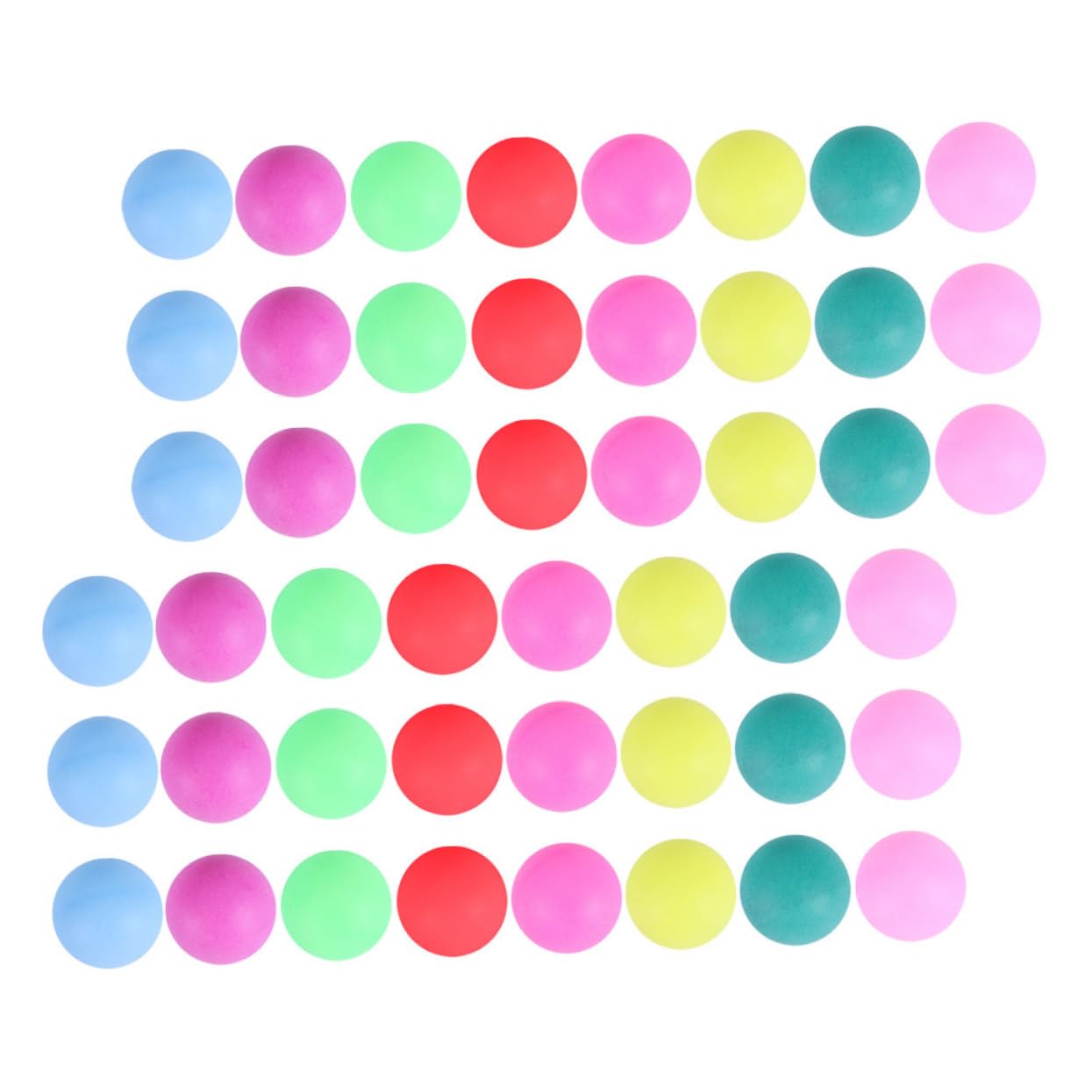 OSOLADY 50Pcs Colored Table Tennis Balls for Game Competitions Training and Party Decorations Lightweight Durable and Easy to Store Material