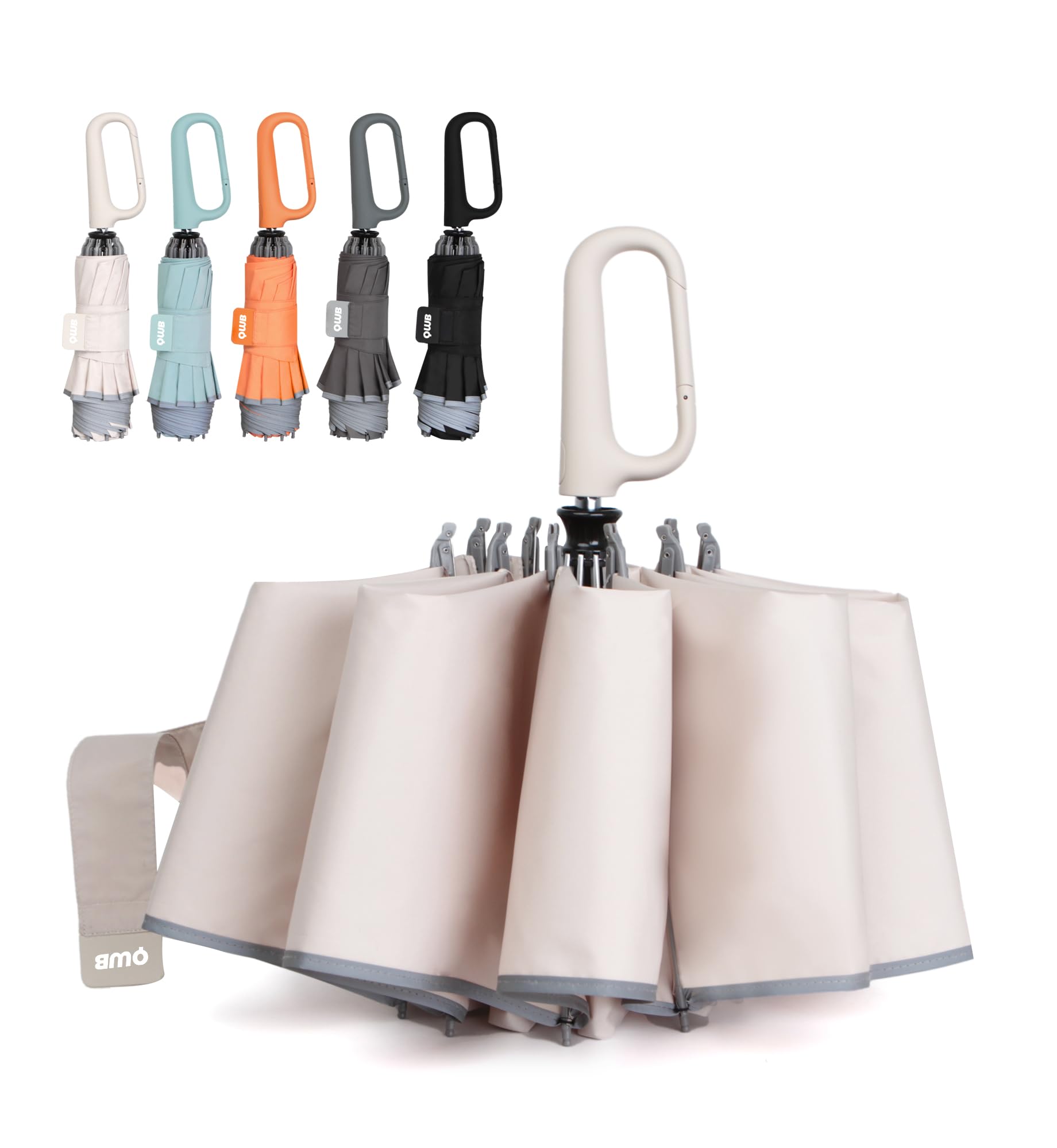 QWB Inverted Umbrella with Auto Open Close Windproof Compact Travel