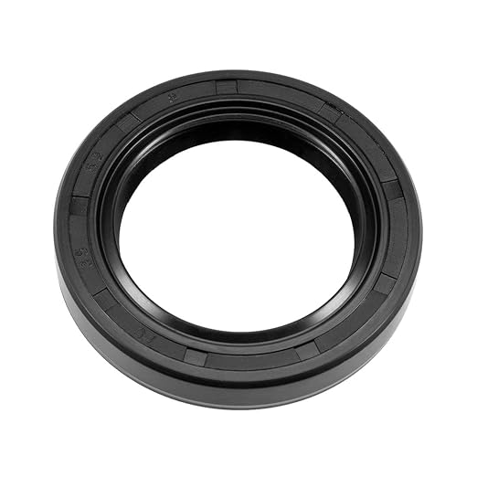 uxcell Oil Seal, TC 35mm x 52mm x 8mm Nitrile Rubber Cover Double Lip with Spring for Bearing Shaft, Black Pack of 1