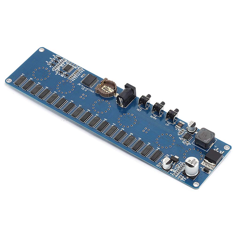 Cocoarm STM8S005 Płytka Drukowana RGB MicroUSB Płytka Zegarowa 12 V 1 A ze Zintegrowanym Sterownikiem IC Wyświetlacz Czasu 24-godzinnego i Kopia Zapasowa CR1220 dla Użytkowników Zegarów LED DIY