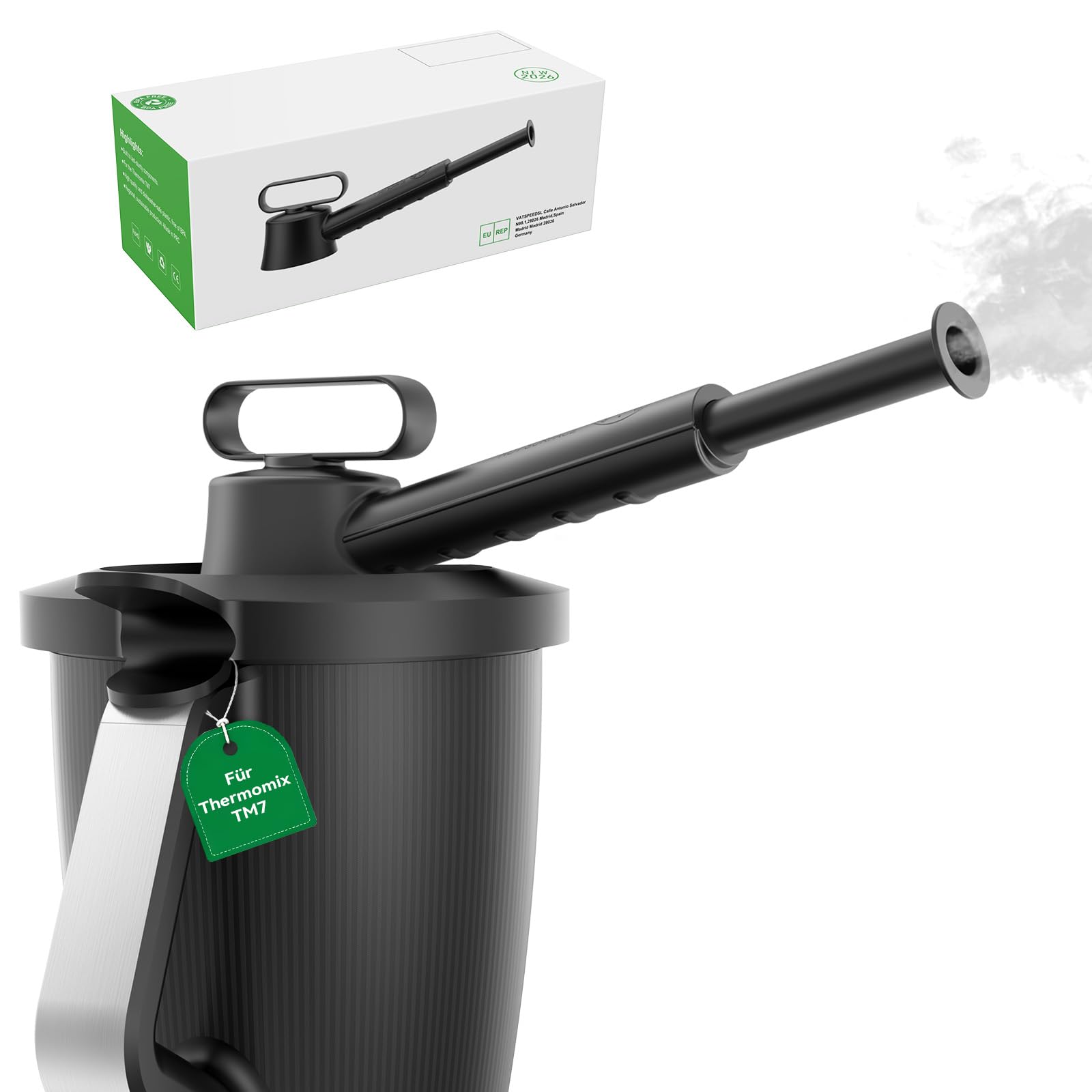 Deviatore Di Vapore Per Bimby TM7, Deviatore Di Vapore Per Proteggere I Pensili Della Cucina, Girevole A 360°, Extra Lungo, Accessorio Per Bimby TM7 Privo Di BPA, Lavabile In Lavastoviglie