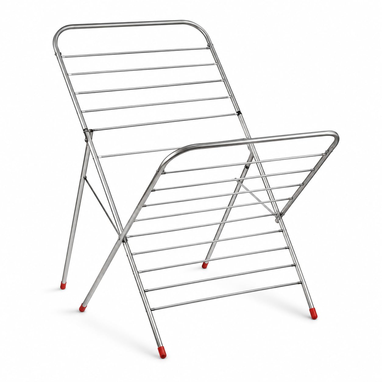 Drumstone { 2026 Brings 5 Years Warranty ) Clothes Drying Stand Stainless Steel Foldable Laundry Drying Rack for Home, Balcony & Indoor Use, Heavy Duty Rust Resistant 6 Ft Full Bend Design-image-34