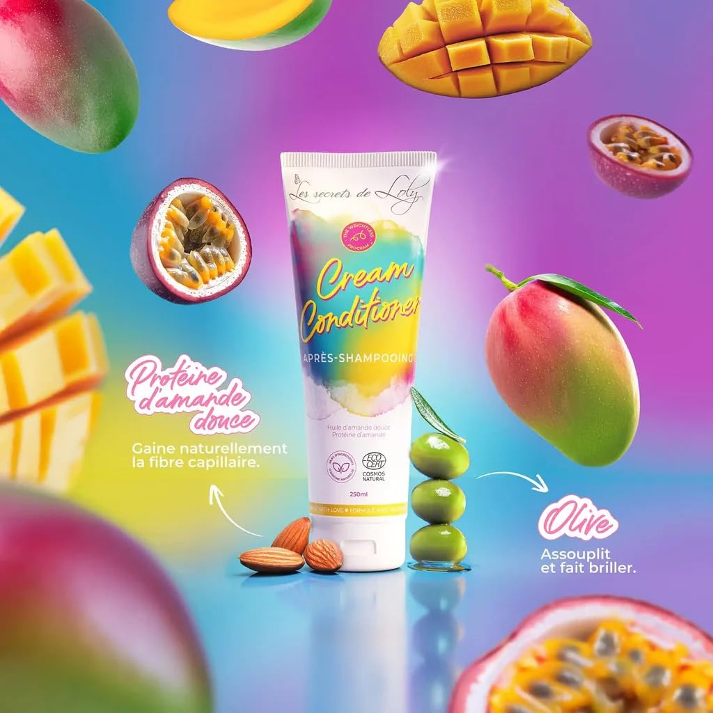 Les Secrets de Loly – Routine Cheveux Ondulés – Coffret 4 Étapes : Shampooing, Après-Shampooing, Leave-in Kurl Potion & Gelée Boost Curl – Définition & Légèreté – Vegan 97% Naturel – 4 x 250 ml