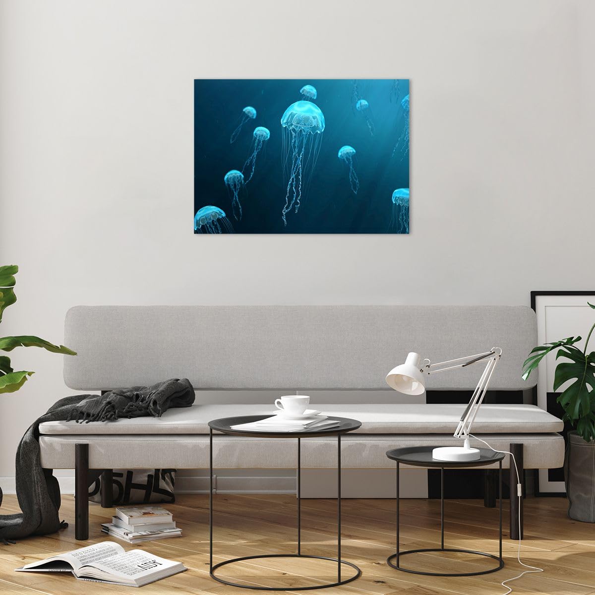 Impression sur Verre 120x80cm Tableaux Image Photo Méduse Océan Eau Decoration Impression sur Verre 120x80cm Tableaux Image Photo Méduse Océan Eau Decoration