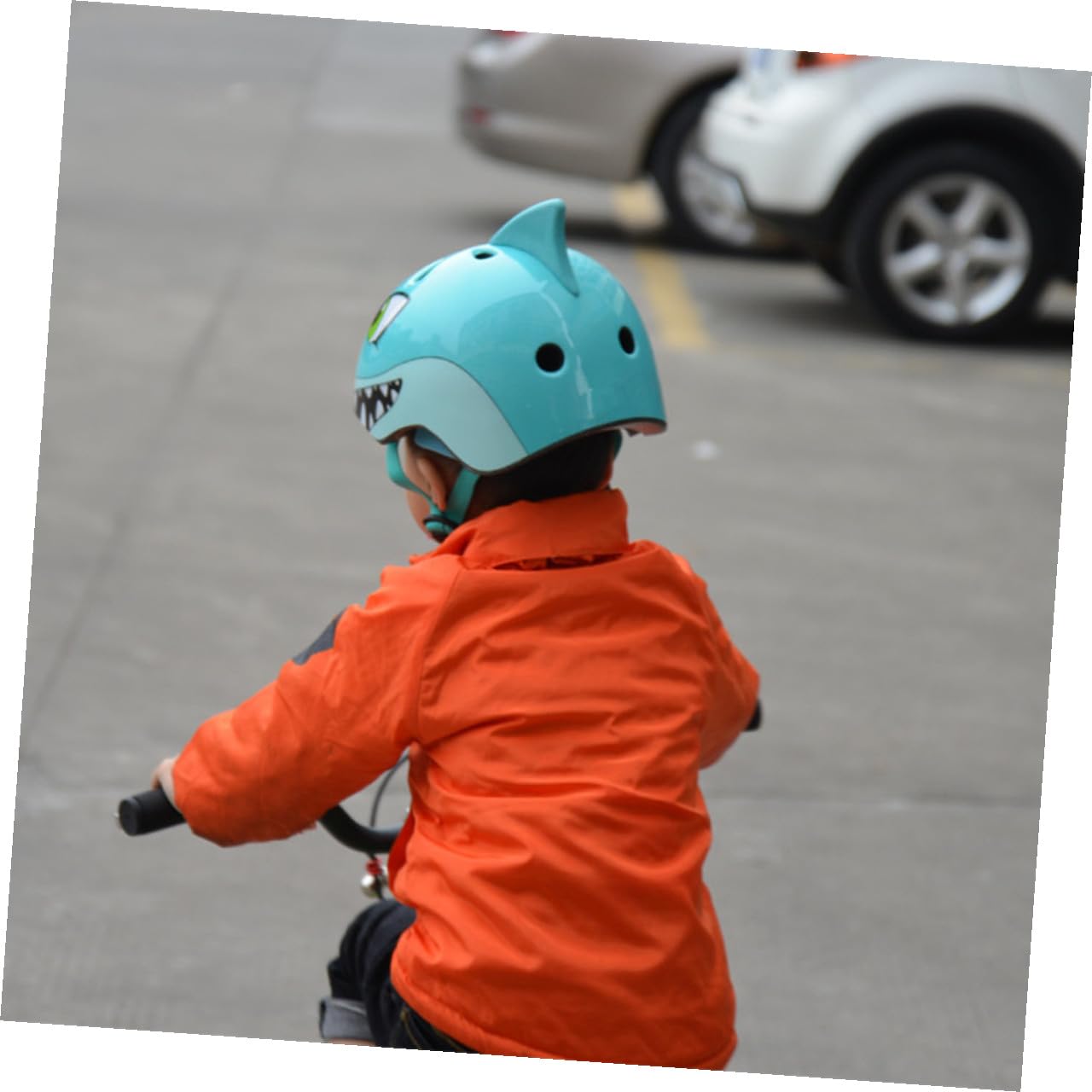 Toddmomy Casco contra Diseño 5 3D Años 8 Bicicleta de Tiburón Material Plástico, Absorbente de Sudor y Protección Impactos para Ciclismo Deportivo