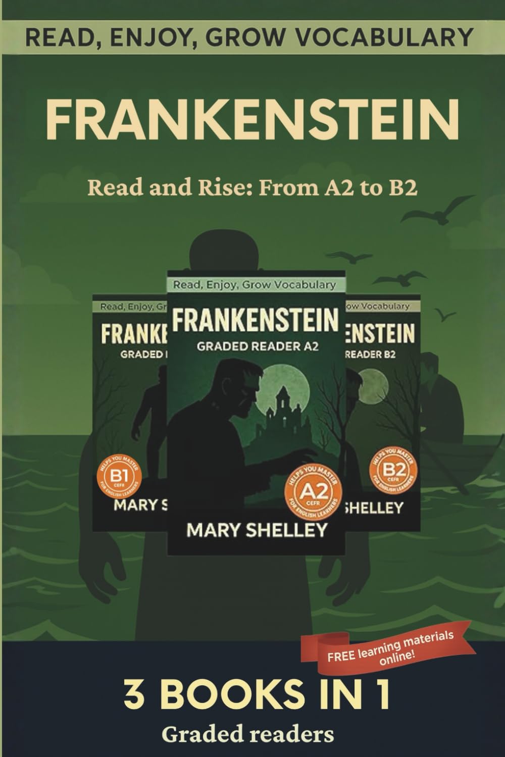Frankenstein - Read & Rise Edition: A Progressive A2, B1 & B2 Graded Reader for English Learners