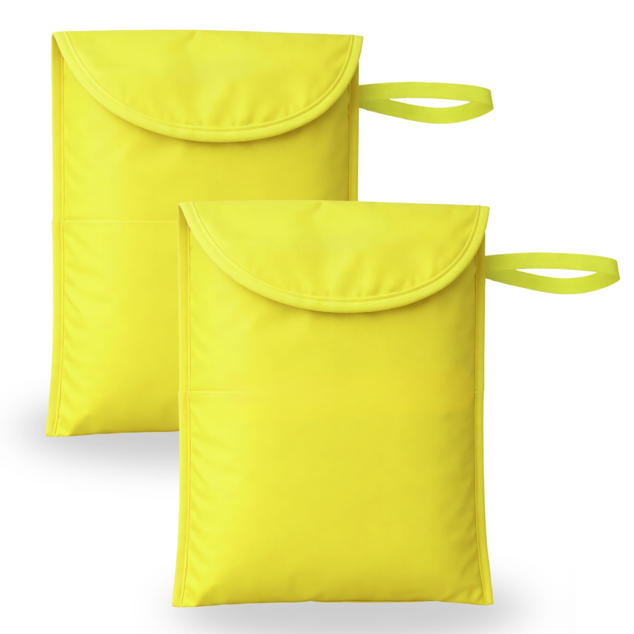 LiveLaif Pack 2 Chaleco Reflectante Homologado DGT ISO 20471 + 2 Fundas Grandes | Chaleco Trabajo Alta Visibilidad Amarillo | para Coche, Moto, Obra y Emergencias | Talla Única Unisex — view 12